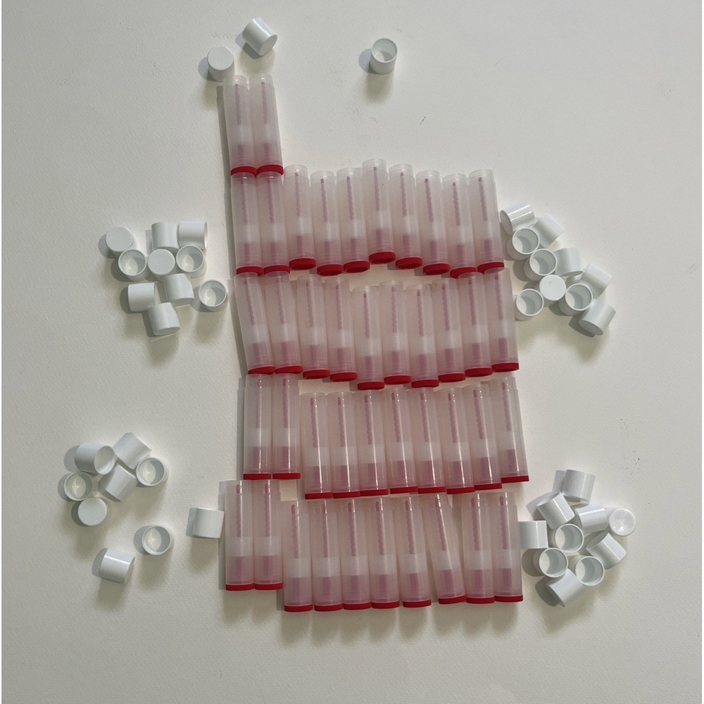 42 New Chapstick lip balm Tubes With Lids DIY Crafts